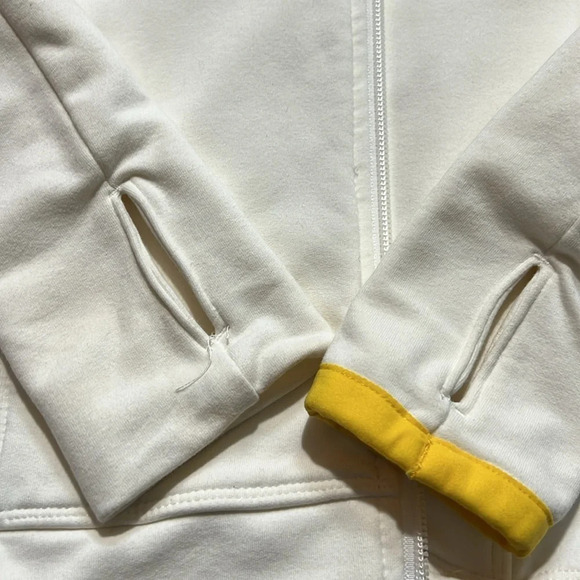 🌻 NIKE Cream/Black “Live Strong” zip up Hoodie sz. S - Picture 6 of 10